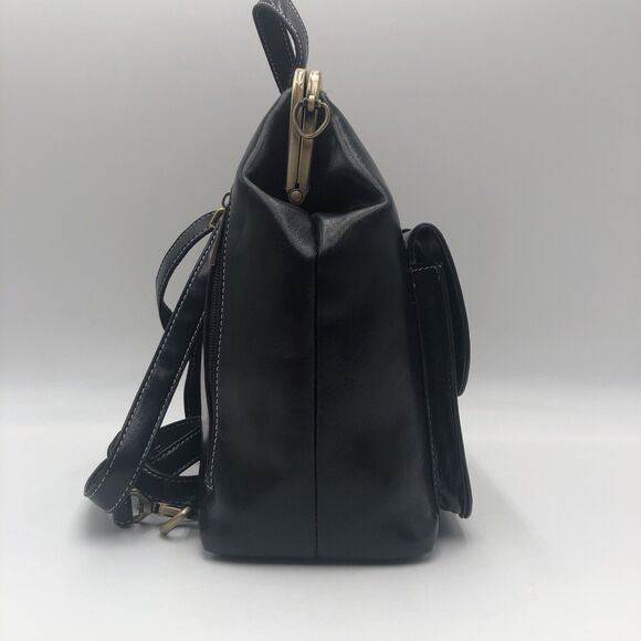 Walasa Love Bag Black Leather Convertible Backpack Shoulder Bag Handbag main image 5